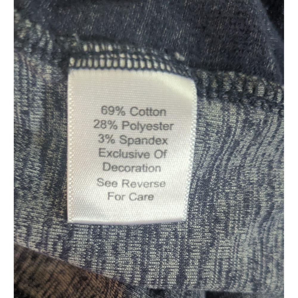 Vera Bradley Navy Blue Space Dye Heathered Floral Waistband Joggers Small - Picture 4 of 4